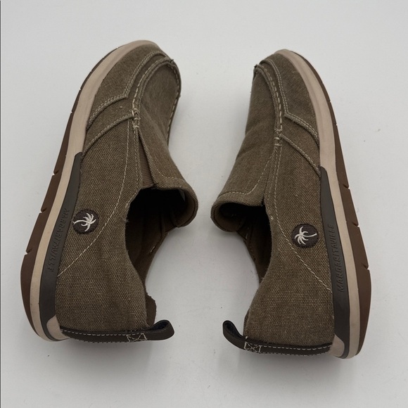 Margaritaville Men\'s Tan Slip-On Loafers canvas upper 9 casual beach vacation main image 8